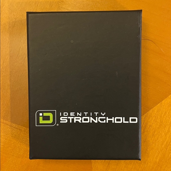 ID Stronghold Vegan Leather RFID Blocking Mini Wallet Brown Croc Embossed NEW - Picture 7 of 8